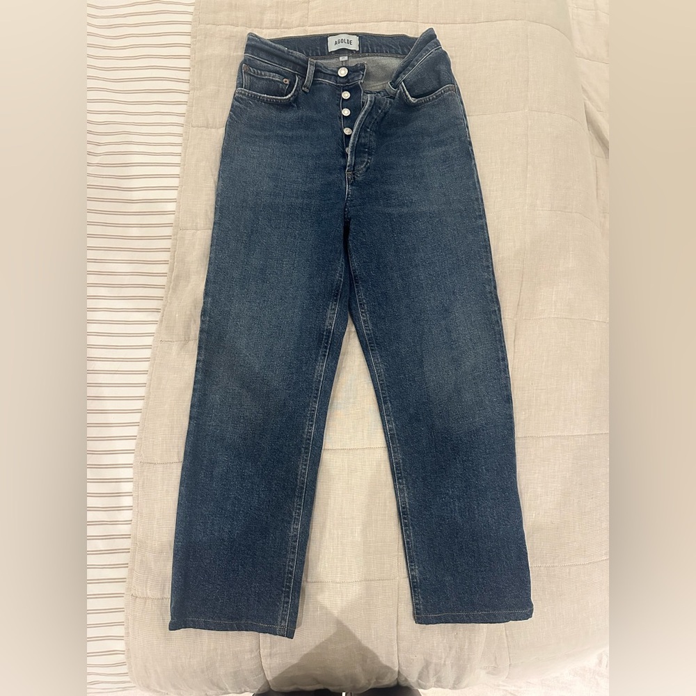 AGOLDE 90s Pinch Waist Crop Jeans - - Picture 11 of 15